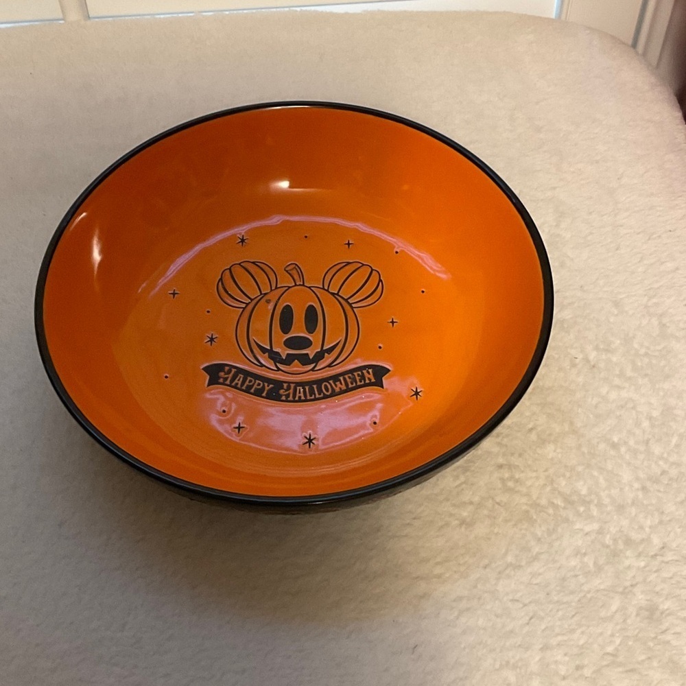 Festive Halloween Pumpkin Bowl - Orange